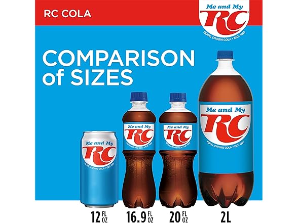 RC Cola Soda, 12 fl oz cans, 12 pack