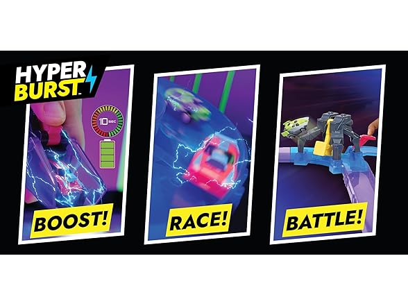 Hyper Burst Battle Racers Orange Storm Car & Launcher