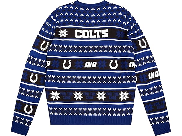 INDIANAPOLIS COLTS (XL) Big Logo Ugly Sweater