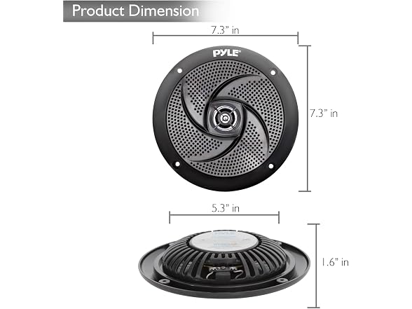 Pyle Low-Profile Waterproof Marine Speakers