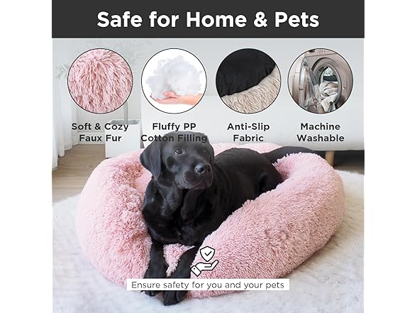 PEPPY BUDDIES Calming Dog Donut Bed