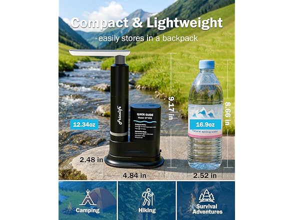 Frizzlife Electric Camping Water Filter