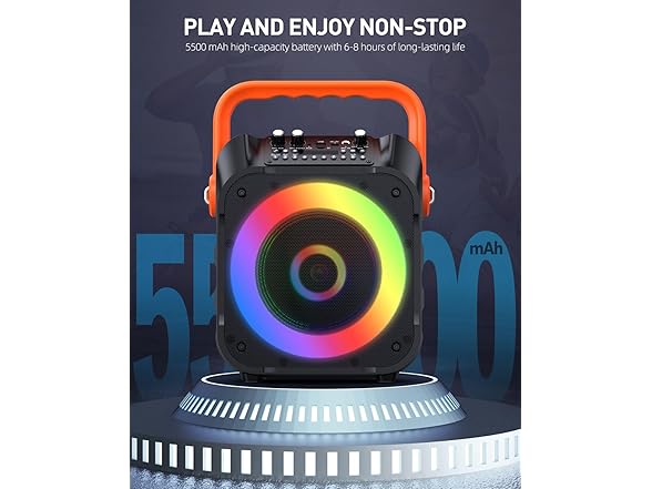 Karaoke Machine with 2 Wireless Mics