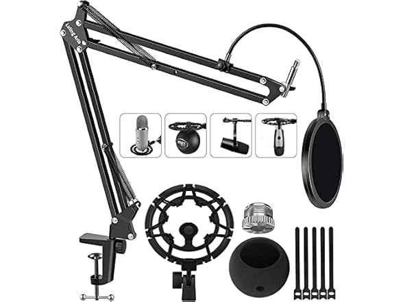 Luling Arts Boom Arm for Blue Yeti Microphones