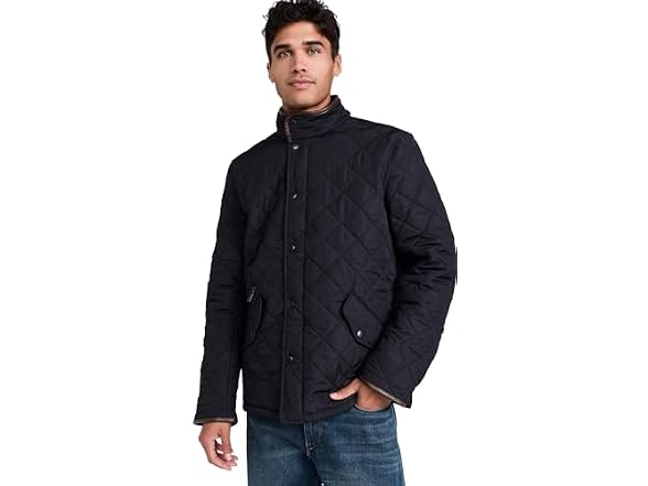 Barbour Men's Powell Quilted Jacket, Nav