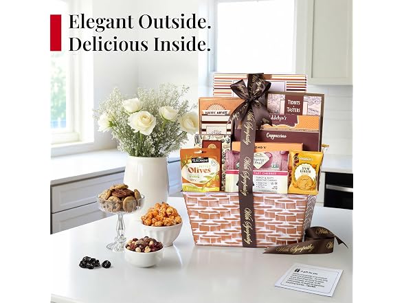 Broadway Basketeers Sympathy Food Gift Basket