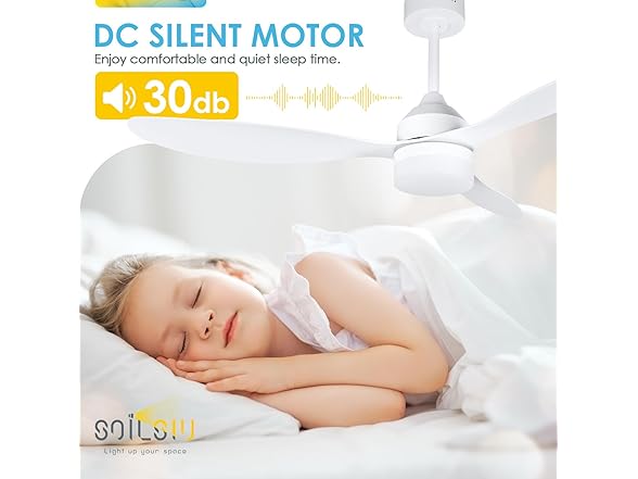 Soilsiu Ceiling Fan with Light
