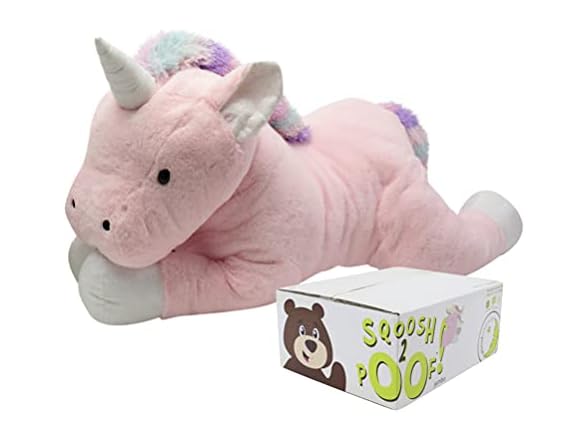 Animal Adventure Sqoosh2Poof 44" Unicorn