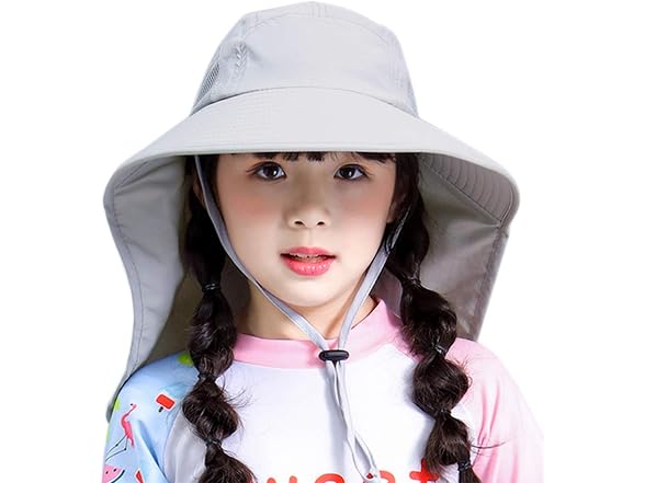 Muryobao Boys (OS) Child Summer Sun Hat Wide Flap