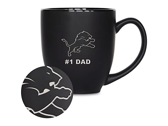 Detroit Lions Dad Bistro Mug