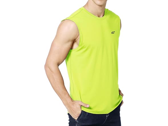 Ezrun Men (3XL) UPF 50+ Quick Dry Sleeveless Shirt