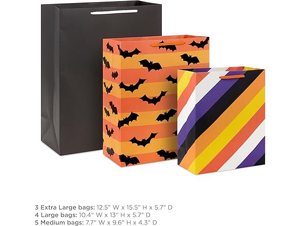 Hallmark Halloween Assorted Gift Bags Bulk