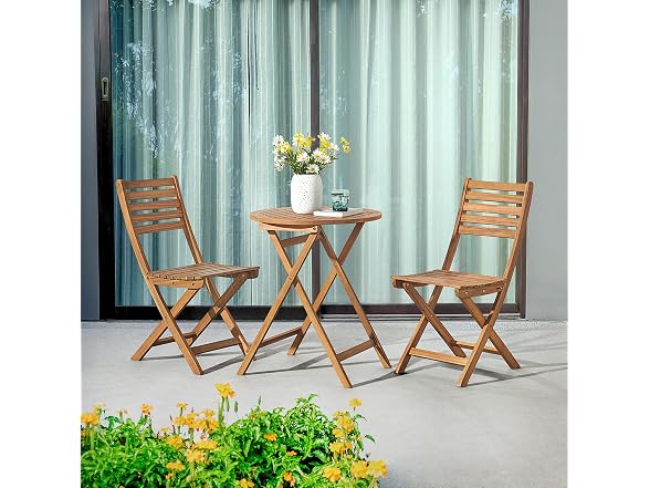 Alaterre Furniture Cabot Folding Outdoor Bistro - Gallery 5