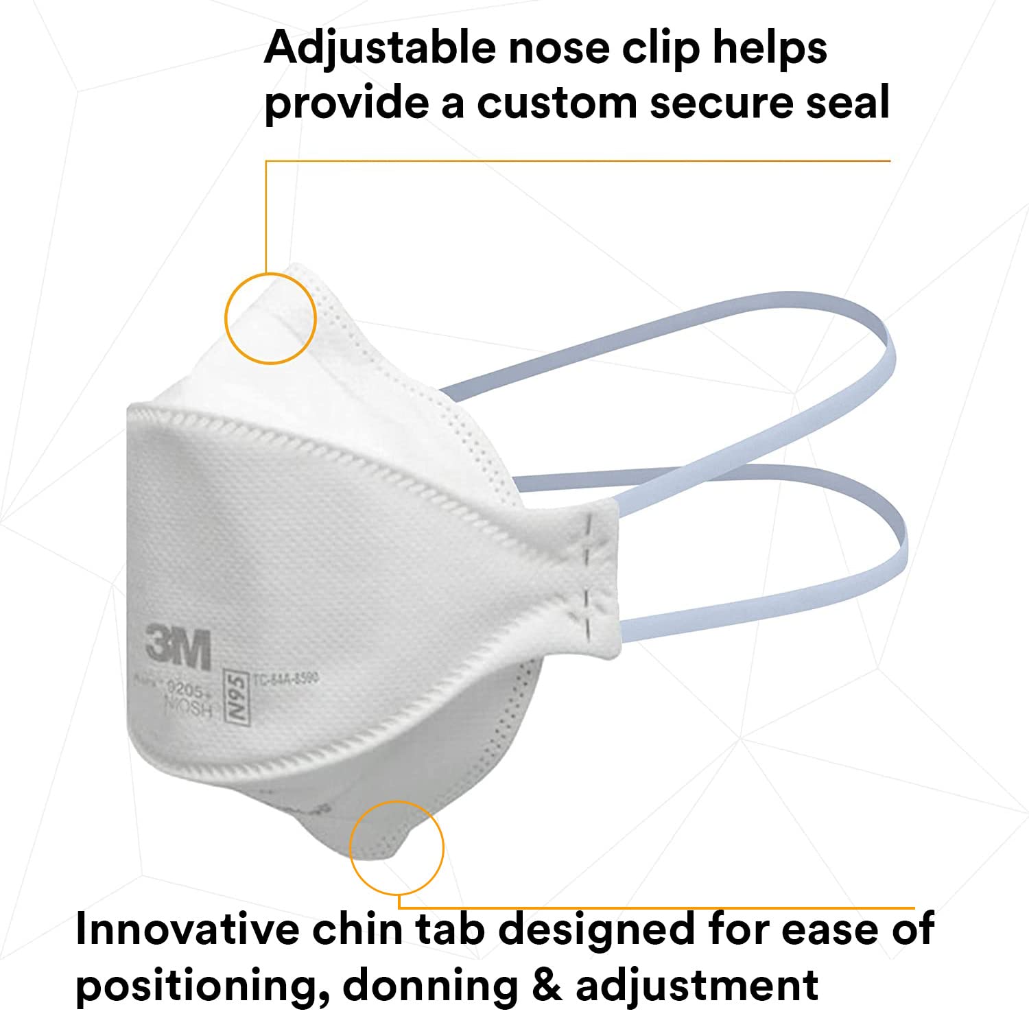 3M Aura Particulate Respirator 9205+, N95 - Gallery 10