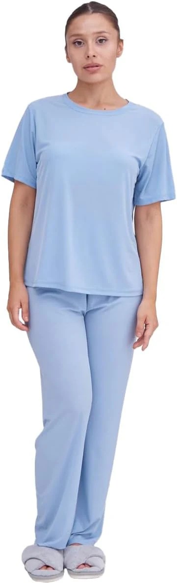 Talmont Womens Pajama 2pc Lounge Set - Gallery 7