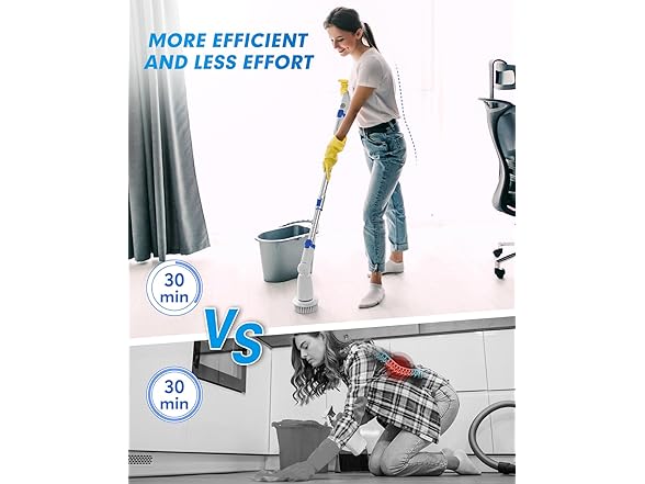 Cordless Electric Spin Scrubber