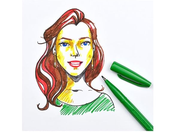 Pentel S520 Sign Pen - Green