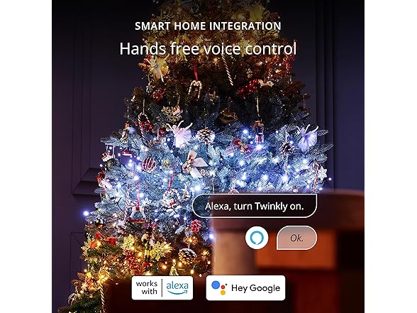 Twinkly Strings 250 White LED, Light String Outdoor Indoor