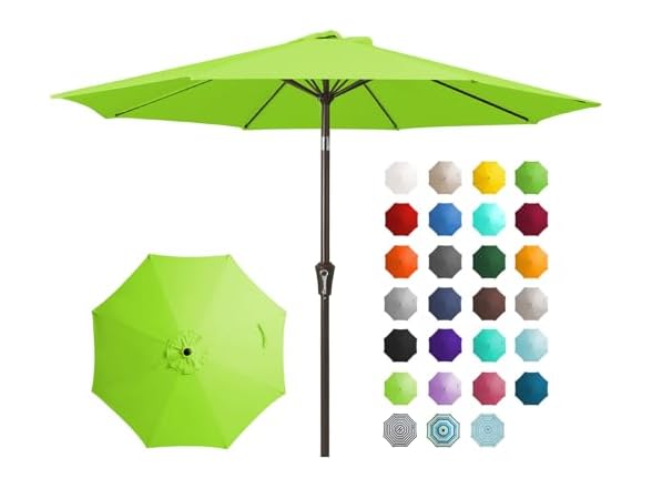 JEAREY 9FT Patio Market Umbrella