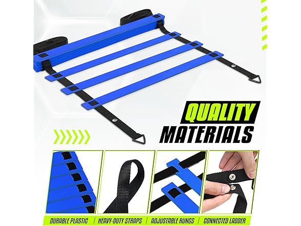Yes4All Speed Agility Ladder 8 Rungs Blue