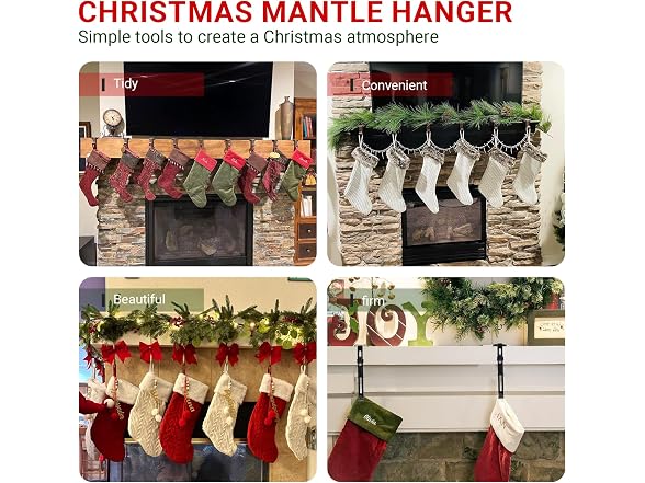 SSFUN 2-in-1 Stocking and Garland Hanger - Gallery 4