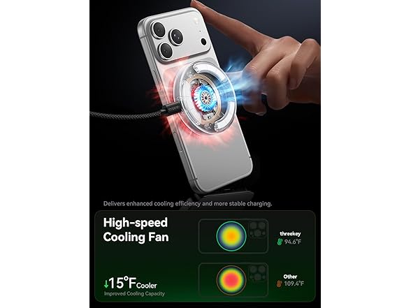 (2 Pack) THREEKEY for MagSafe Charger | Qi2 | 25W