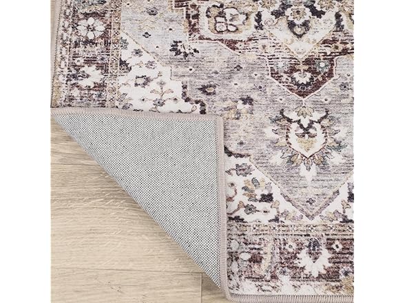 Superior 2'7"x6' Modern Floral Medallion Area Rug
