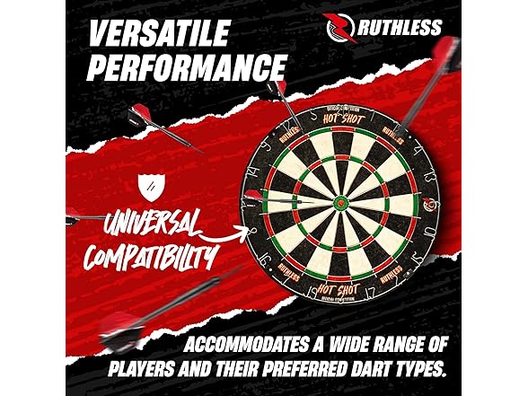 Ruthless Hot Shot Dart Board