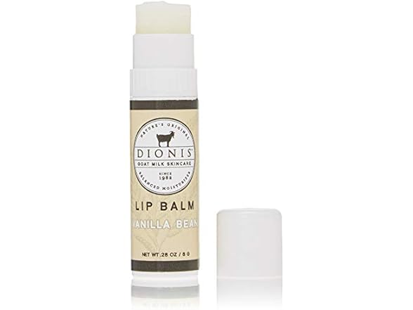 Dionis Goat Milk Skincare Lip Balm (Vanilla Bean, 0.28 oz)