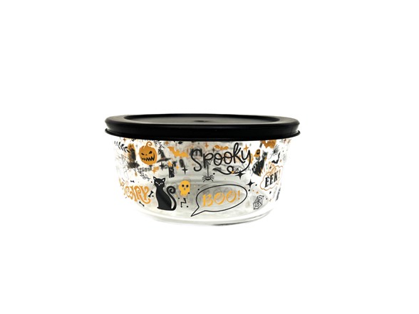 Halloween Glass Food Storage Set 8-Piece