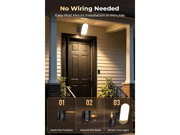 Vfuni Motion Sensor Outdoor Light