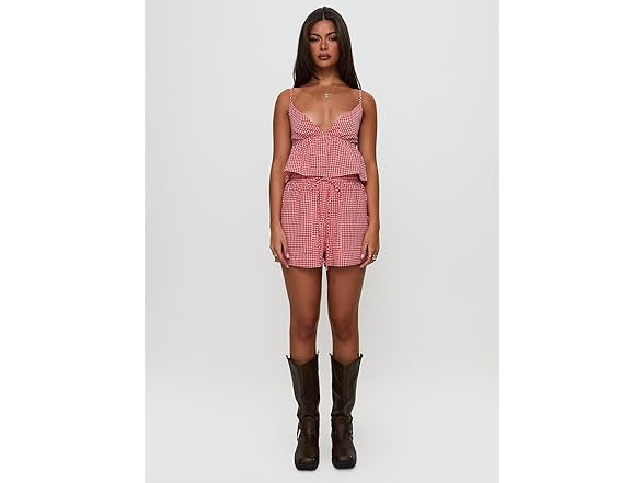 Princess Polly Lille Gingham Bow Tie Set