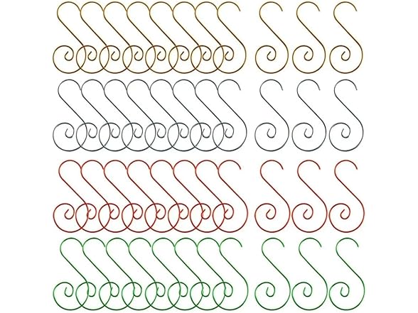 Generic 160 Pcs Metal S Hooks