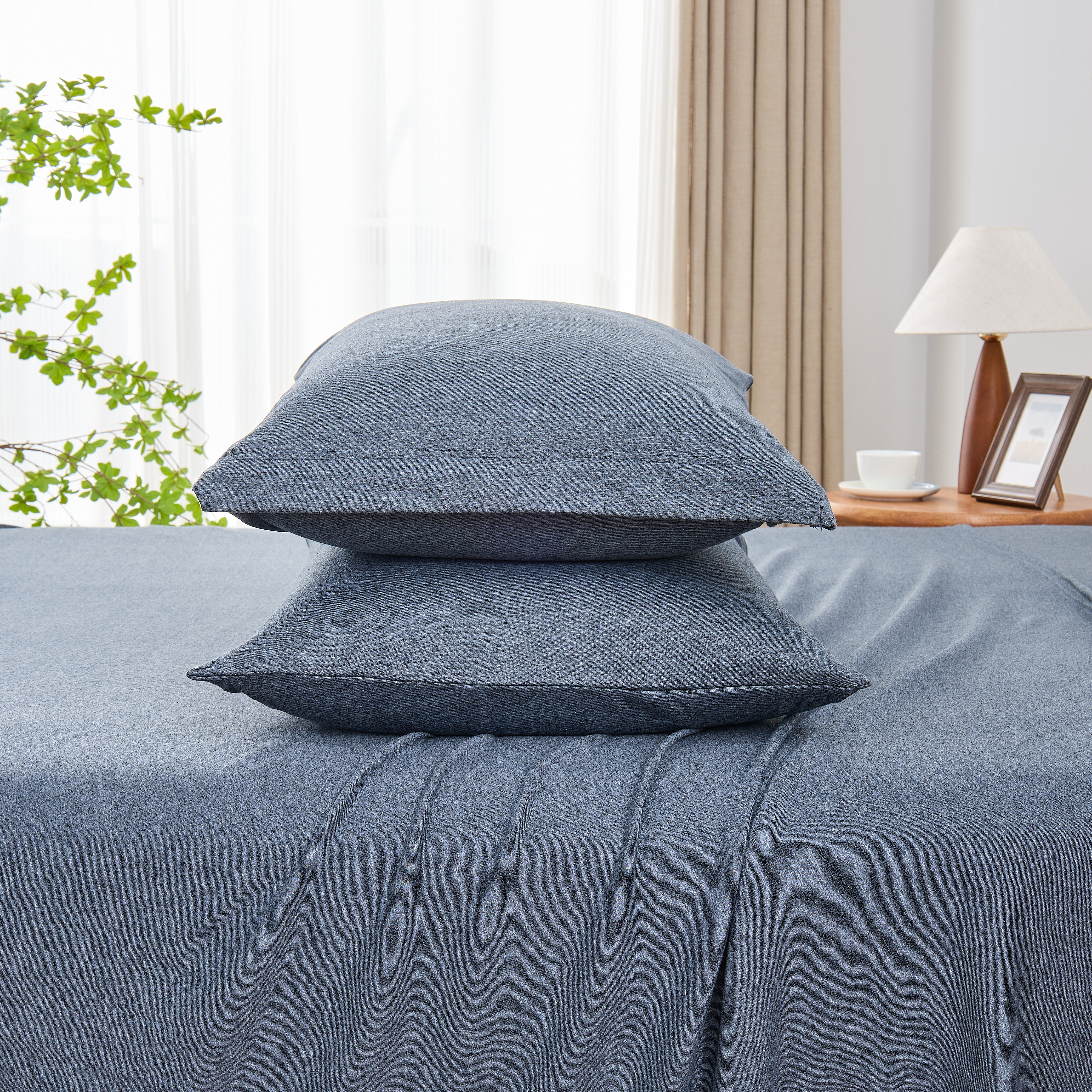 Kathy Ireland Jersey Knit Cotton Sheet Set - Gallery 32
