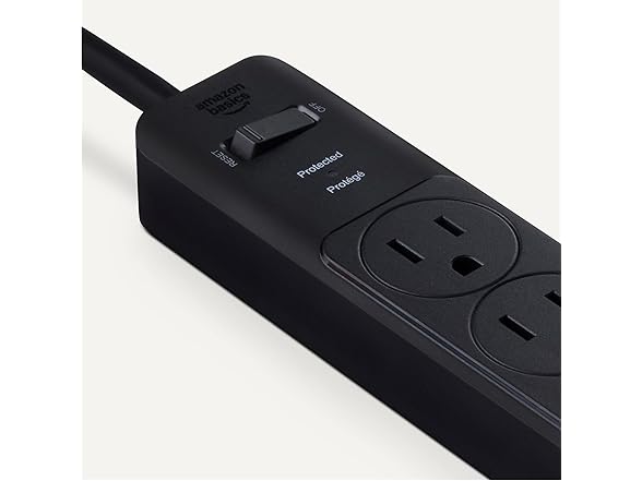 AmazonBasics 6FT 6-Outlet Surge Protector Power Strip