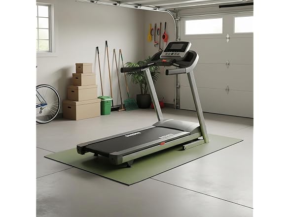 Rubber-Cal Treadmill Mats - 5mm x 4ft x 7ft - Light Brown