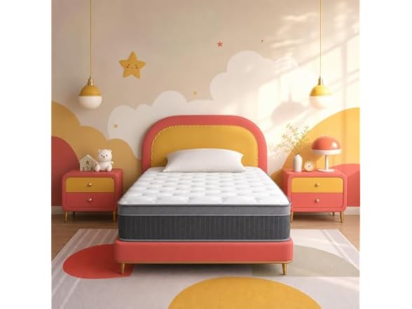 Mutesleep 12 Inch Twin Memory Foam Mattress, Medium Firm