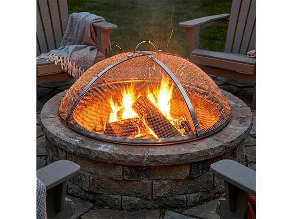 Sunnydaze 24" Round Stainless Steel Spark Screen