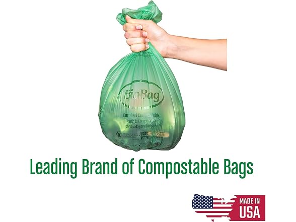 13 Gallon Tall Kitchen Compostable Trash Bags by