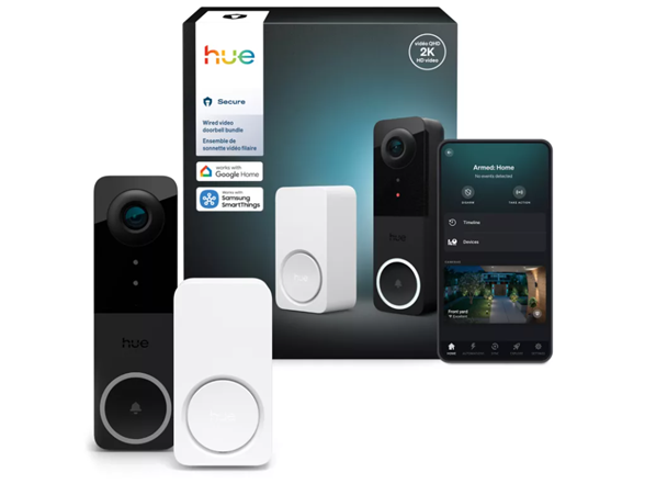 Philips Hue Secure Wired Video Doorbell Bundle