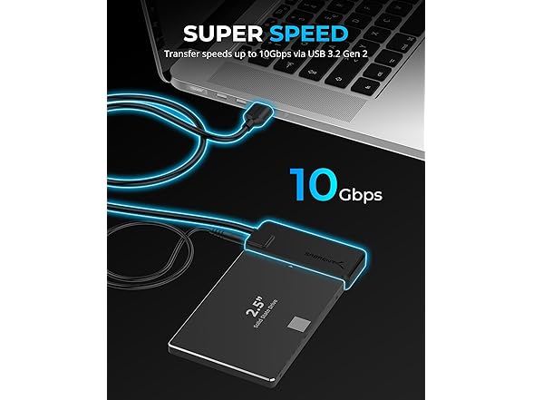 USB 3.2 Type A to SATA/U.2 SSD Adapter Cable