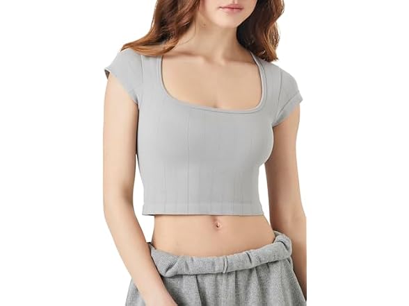 Forever 21 (M) Seamless Cropped Tee