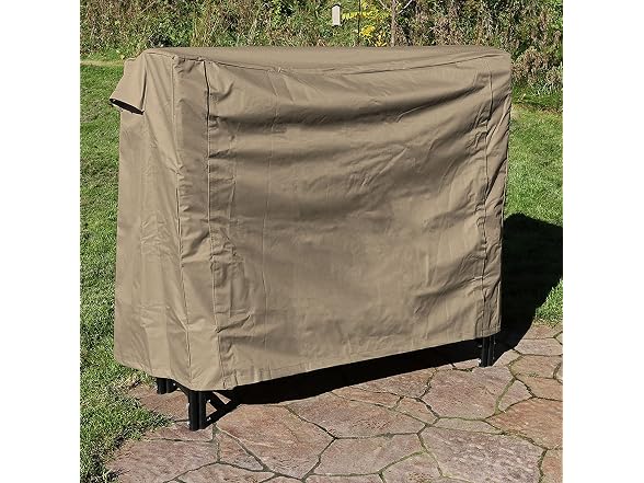 Sunnydaze 4-Foot Firewood Log Rack Cover with PVC Backing