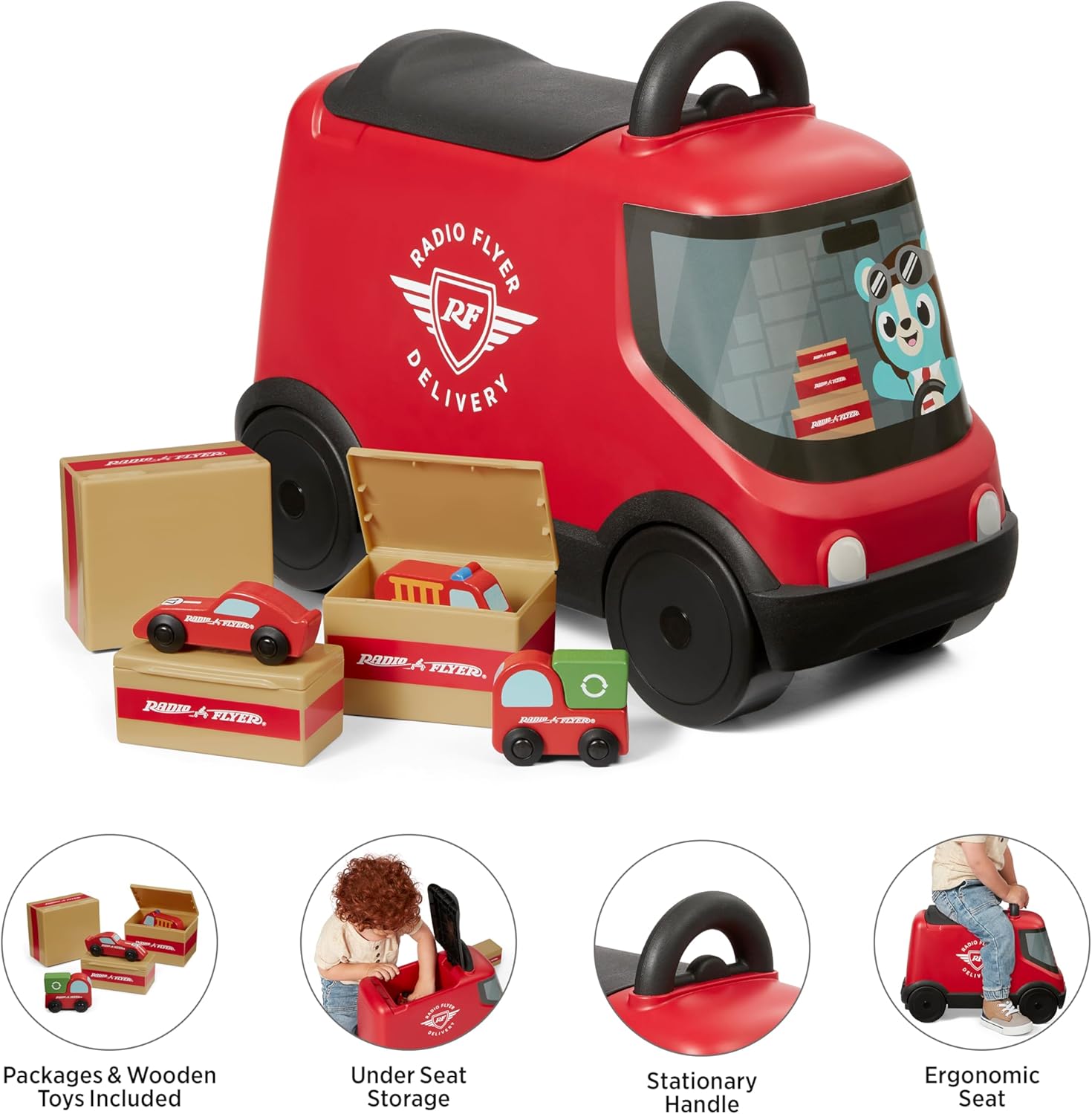 Radio Flyer Van Ride On Toy for Kids - Gallery 13