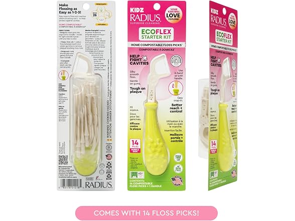 RADIUS EcoFlex Kids Floss Pick Starter