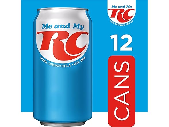 RC Cola Soda, 12 fl oz cans, 12 pack