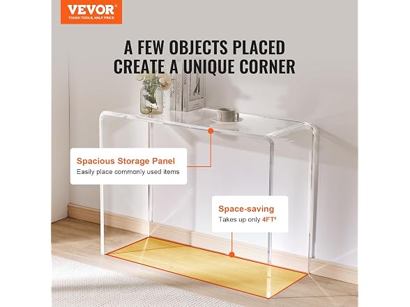 Acrylic Console Table, Clear Acrylic End Table