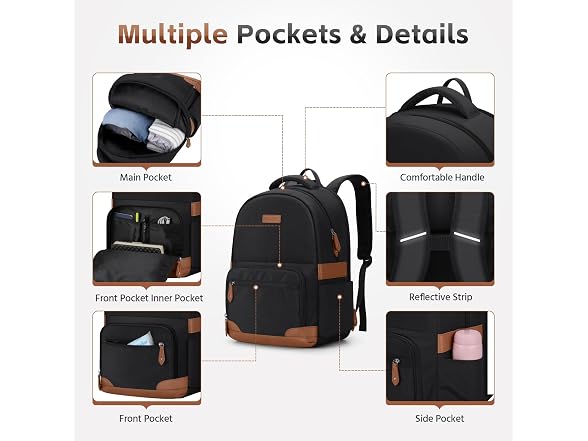RealCool 15.6-17.3" Laptop Backpack, 31L