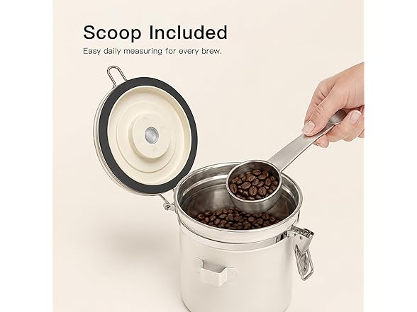 MEGAWISE 304 Stainless Steel Coffee Canister