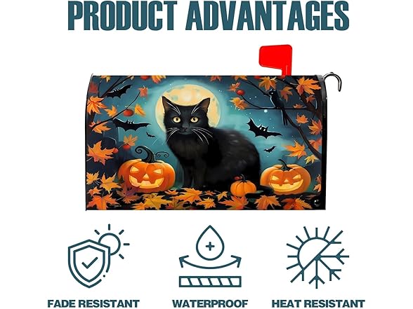 Halloween Mailbox Cover Owl Pumpkin